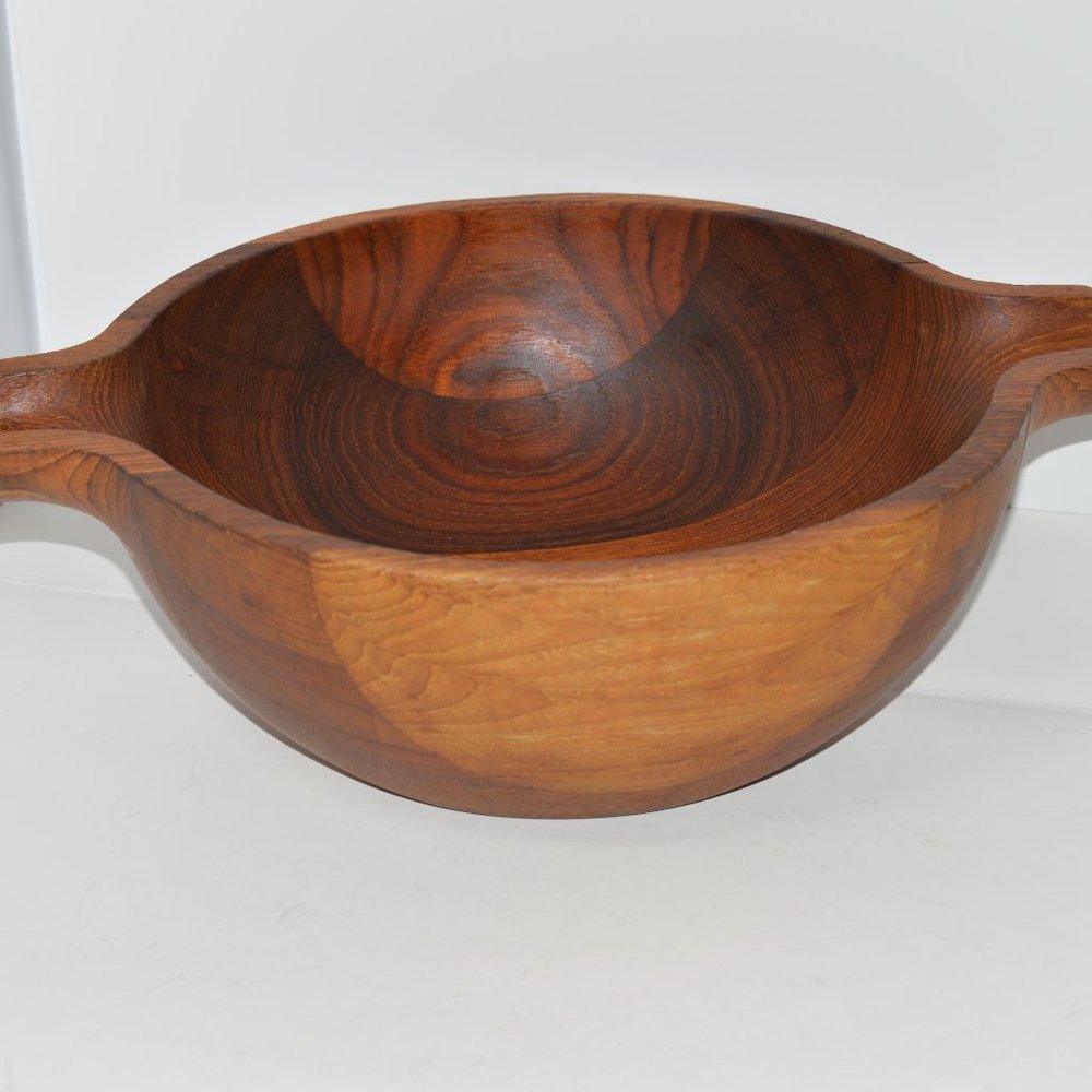 Georg Jensen Henning Koppel Vintage Danish Modern Mid Century Teak Salad Bowl